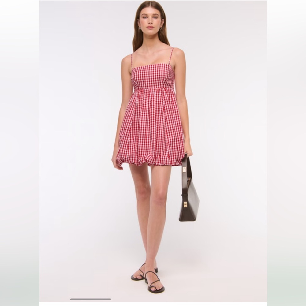 Abercrombie Red Gingham bubble dress - XL